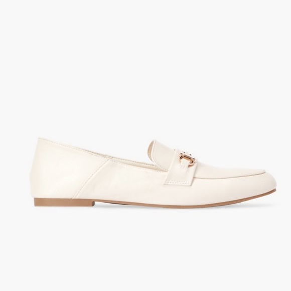 White Leather Collapsible Back Loafer - Picture 3 of 5